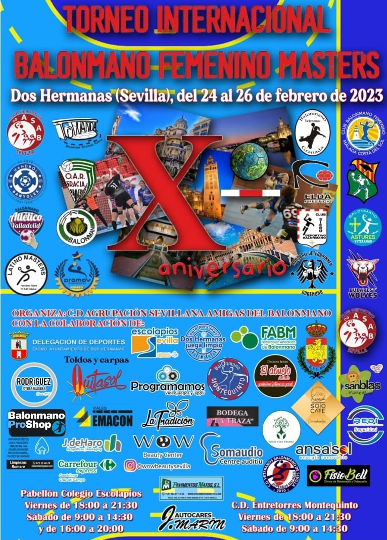 Torneo Internacional Femenino Másters de balonmano en Montequinto