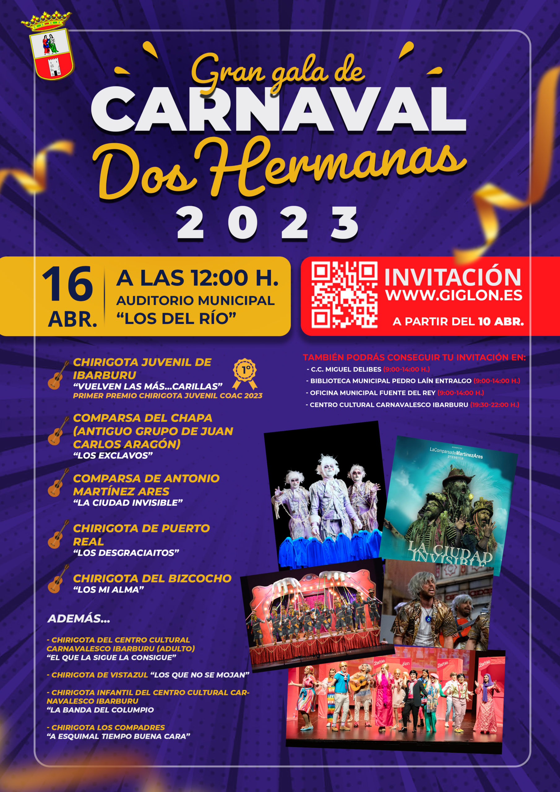 Martínez Ares, El Bizcocho o Los desgraciaítos en la Gran Gala de Carnaval