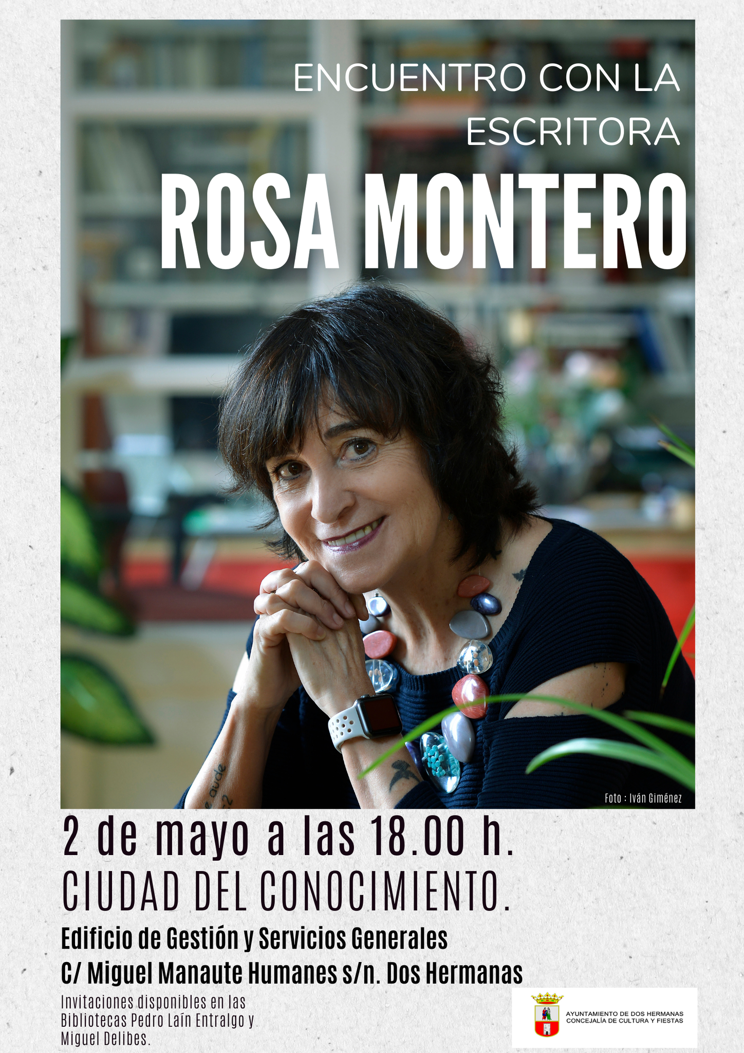 Rosa Montero cerrará el curso de los clubes de lectura