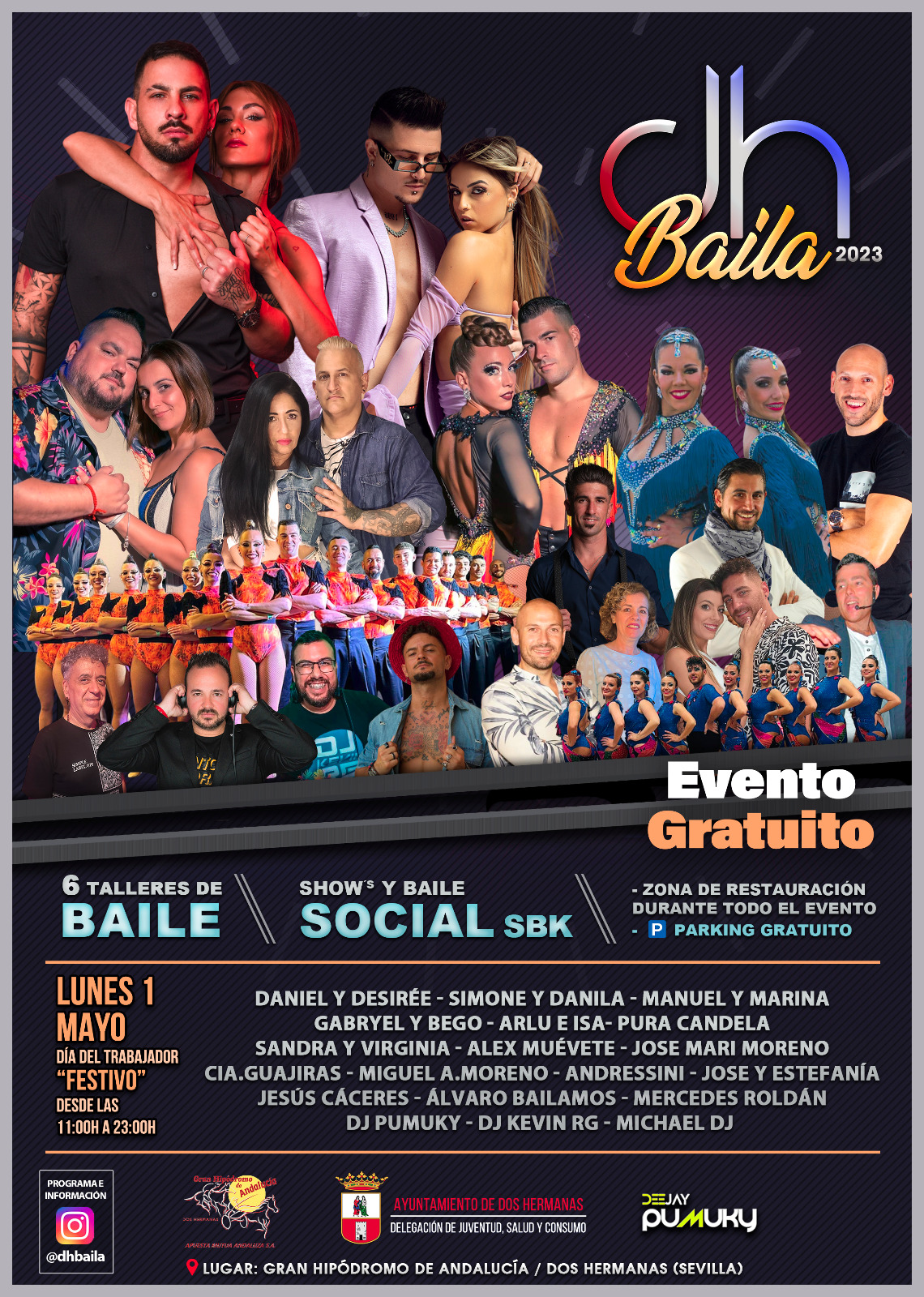El Festival DH Baila llega el 1 de mayo al hipódromo