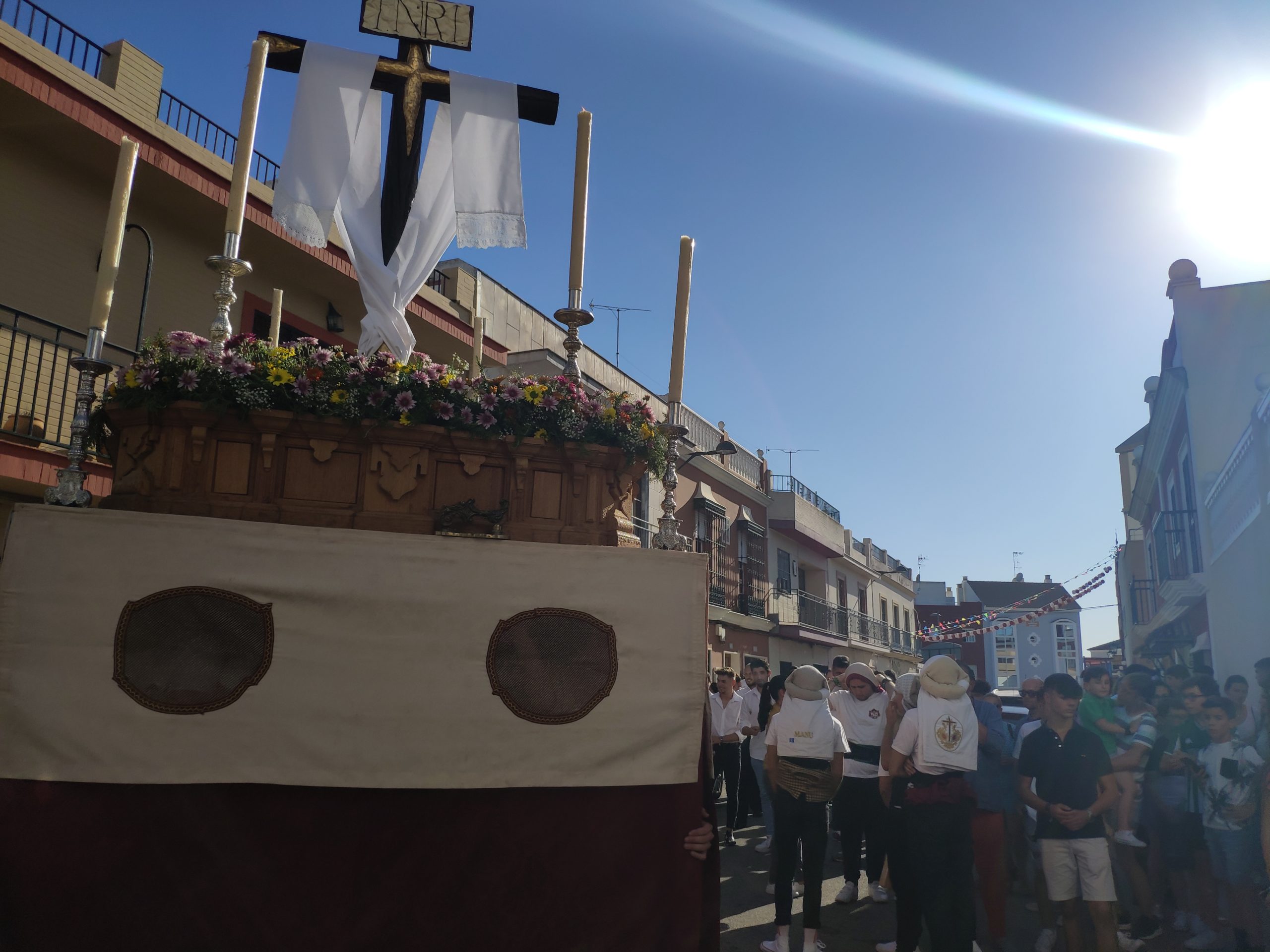 Cruces de Mayo en Tres Caídas, Oración y La Cena