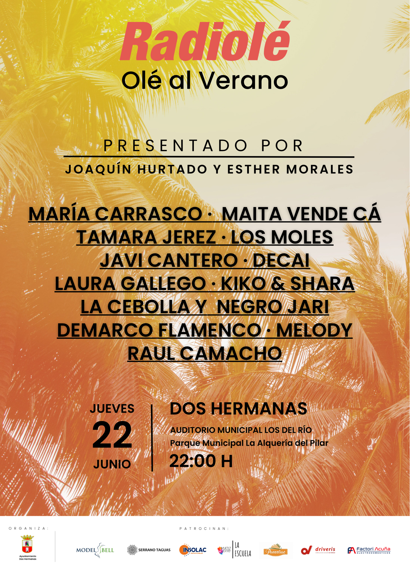 Nuevas fechas para Olé al Verano y Por Sevillanas en el auditorio