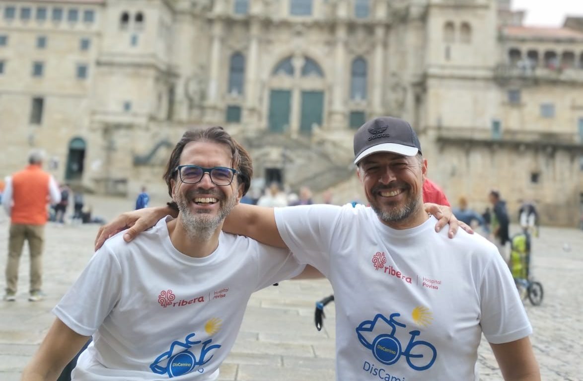 Ángel Gil hace el Camino de Santiago en una handbike
