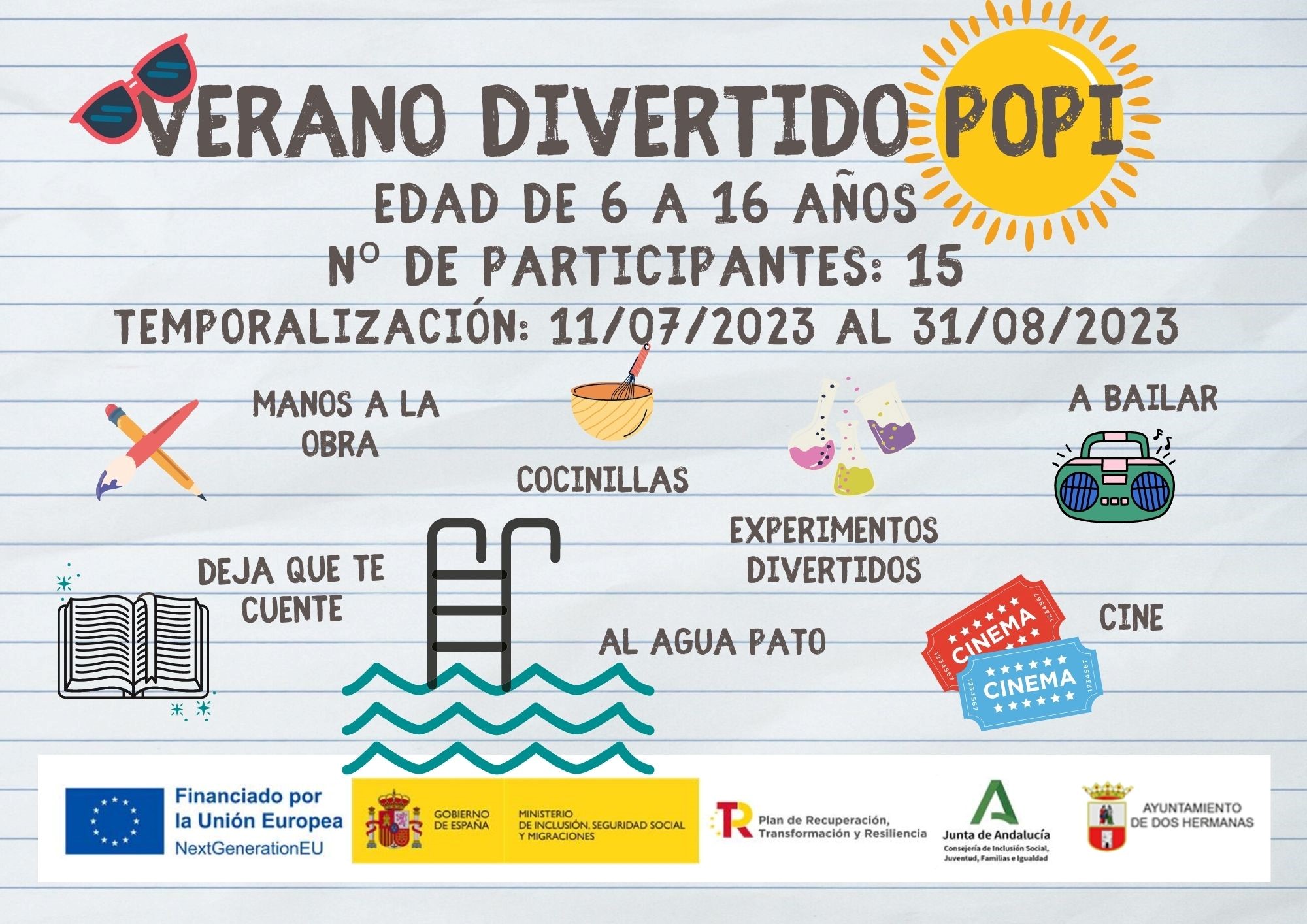 El Verano Divertido POPI 2023 se pone en marcha