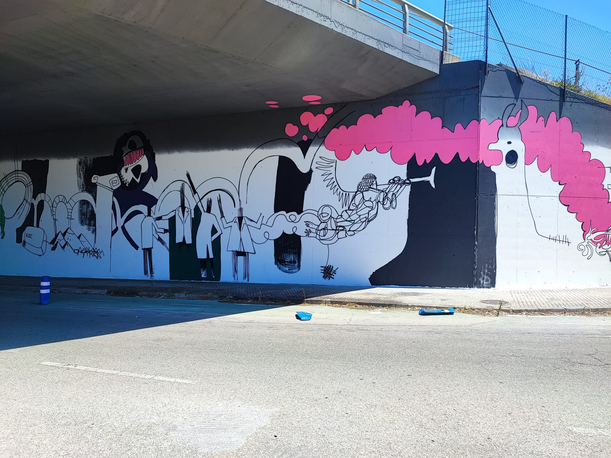 Primer gran mural de Rafa López en la vía pública de Dos Hermanas
