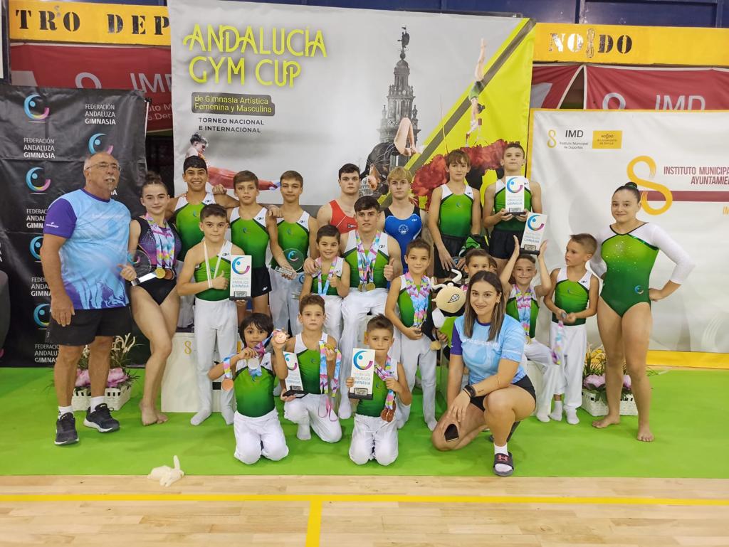 Una Andalucía Gym Cup de metales para los gimnastas nazarenos