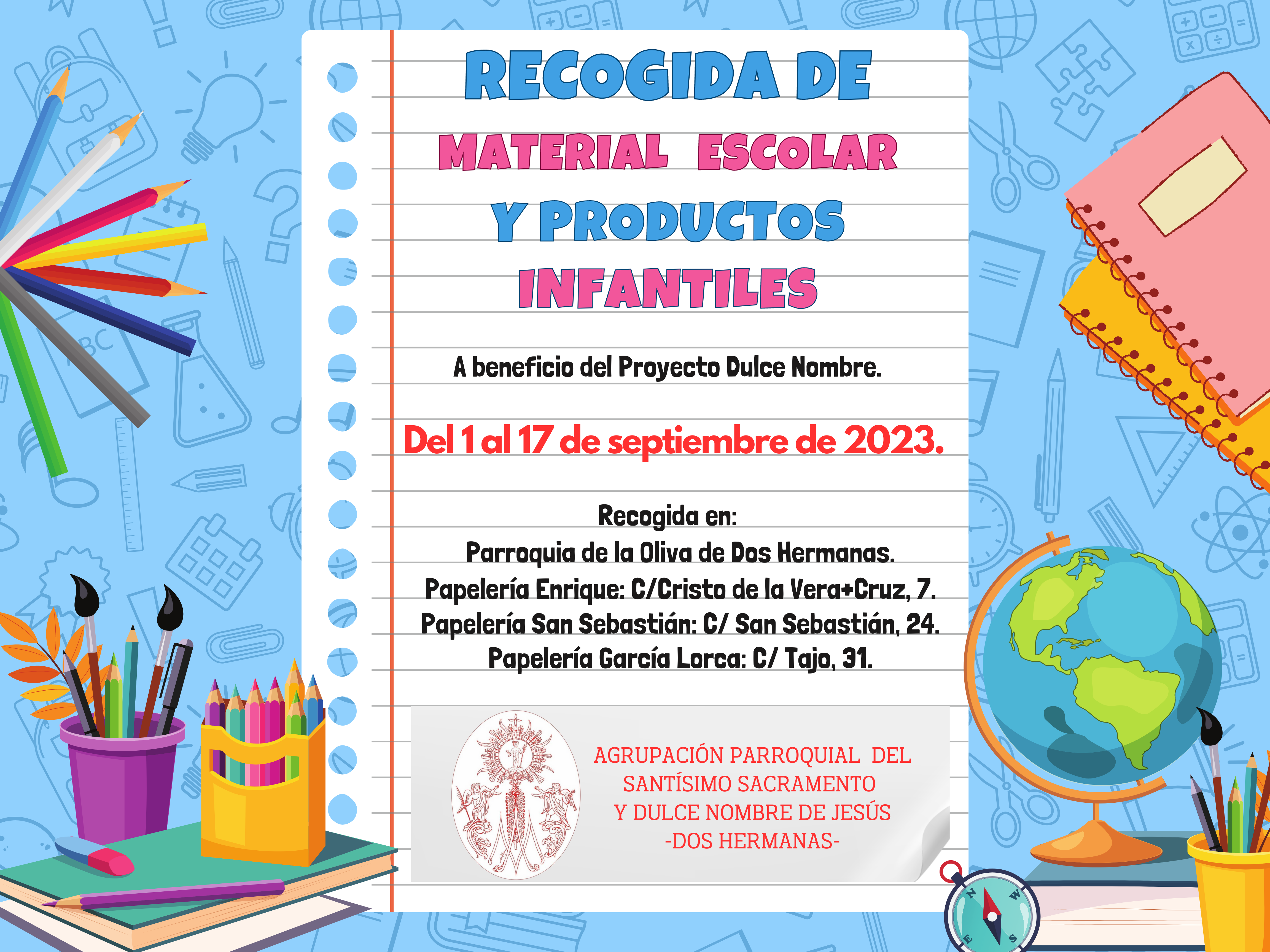 Campañas de recogida de material escolar para la vuelta al cole