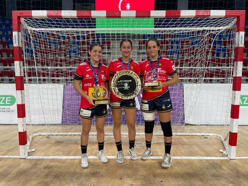 Tres quinteñas, subcampeonas de Europa sub 17 de balonmano