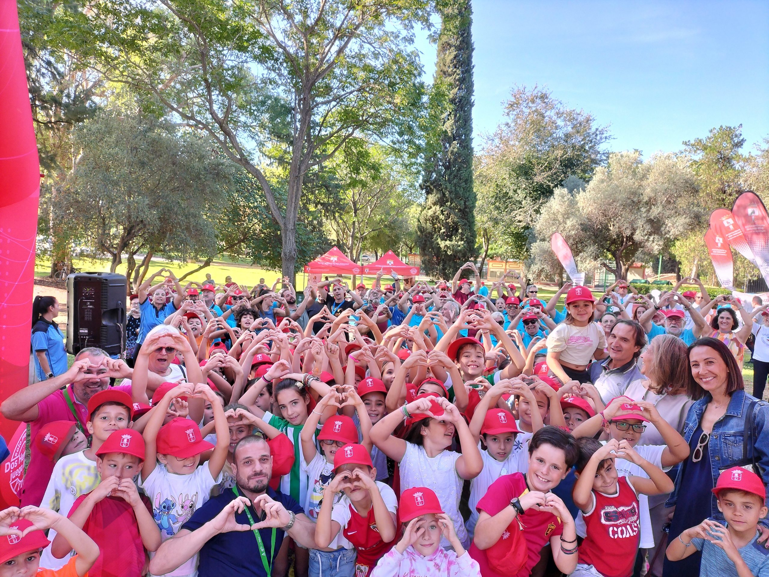 75 niños y niñas del Huerta de la Princesa se unen al Día del Corazón