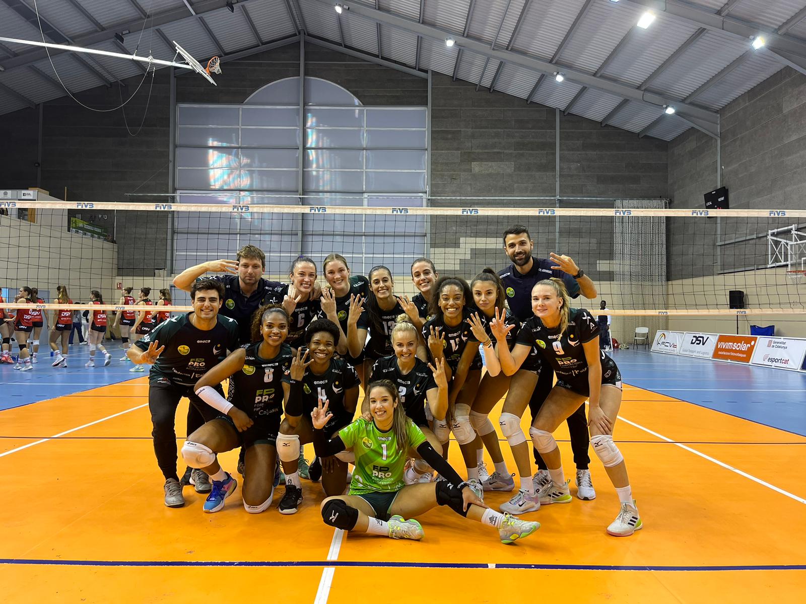 Victoria de garra del FP Pro Voley Cajasol en Sant Cugat