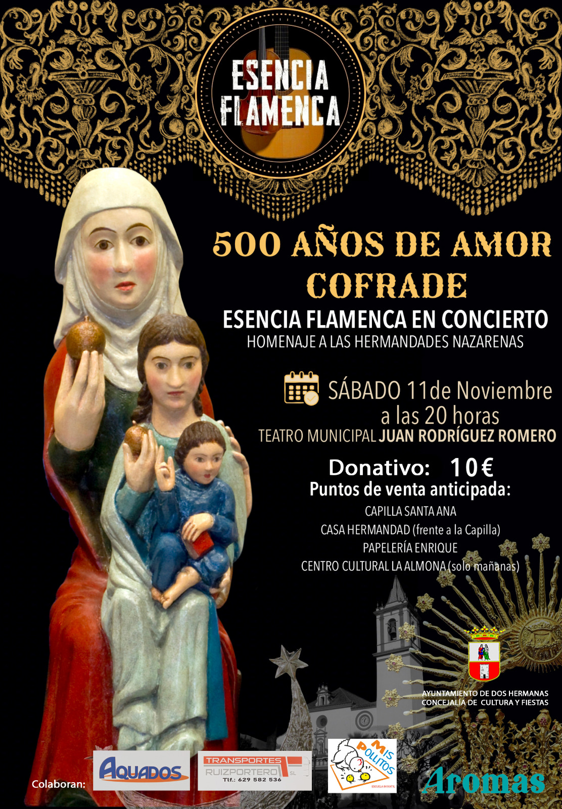 500 años de amor cofrade se estrena en el teatro municipal