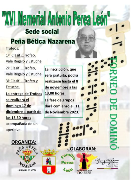 XVI Torneo de Dominó de la Peña Bética Nazarena