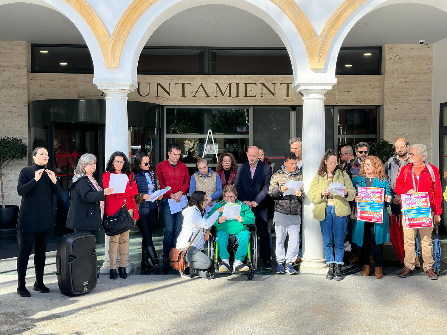 Las personas con diversidad funcional hacen peticiones a la UE