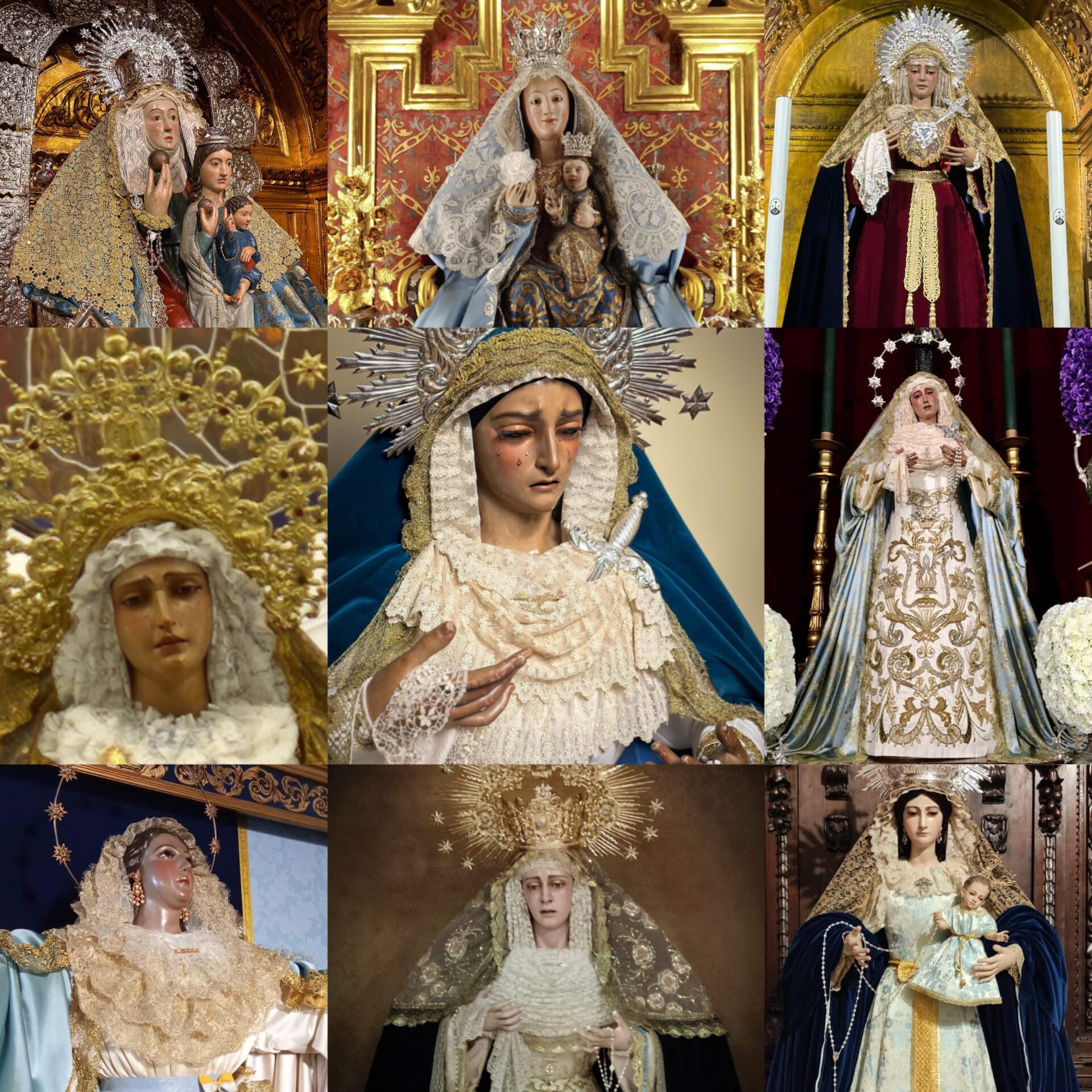 Azul inmaculado para las advocaciones nazarenas
