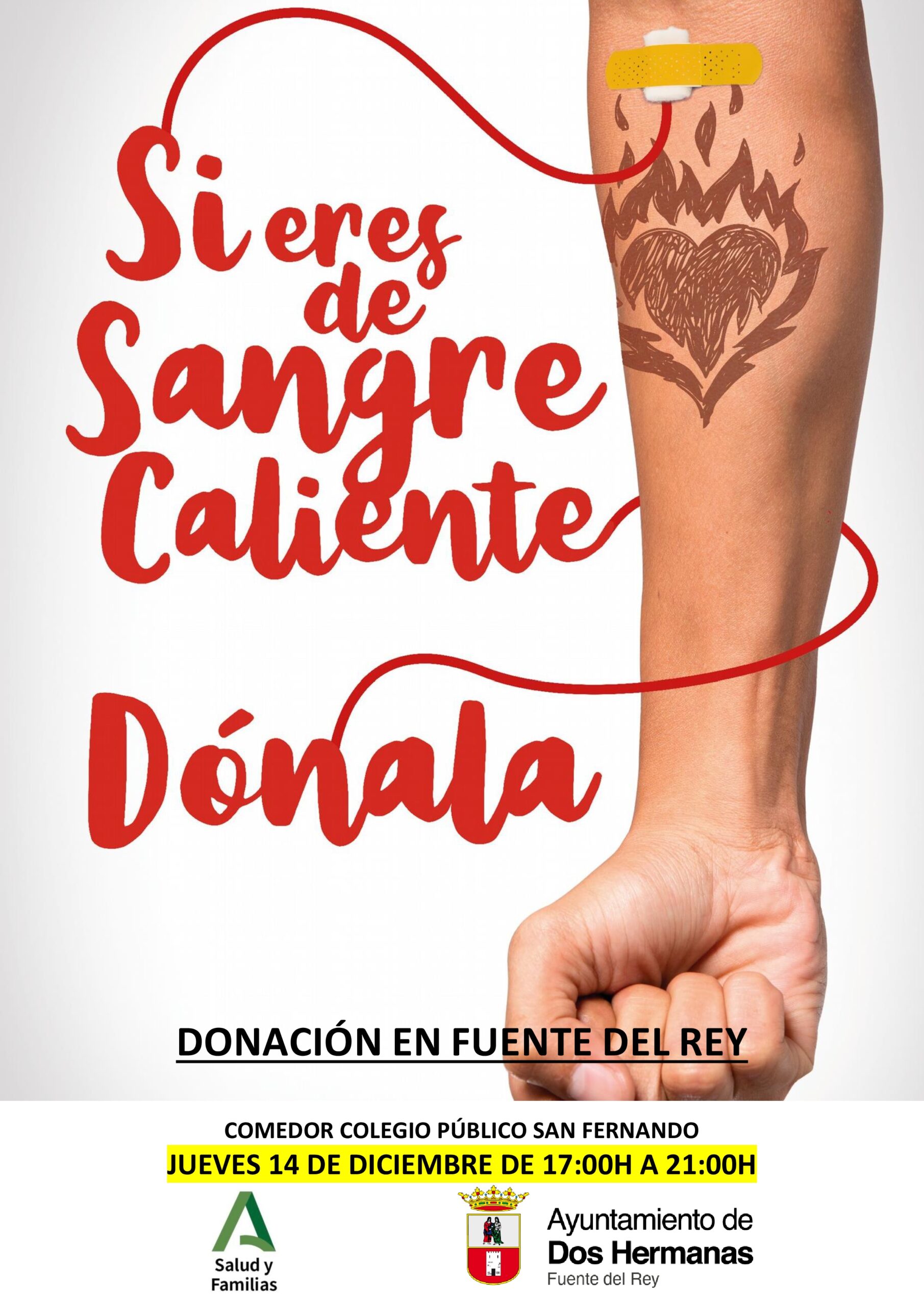 Campaña de donación de sangre en Fuente del Rey