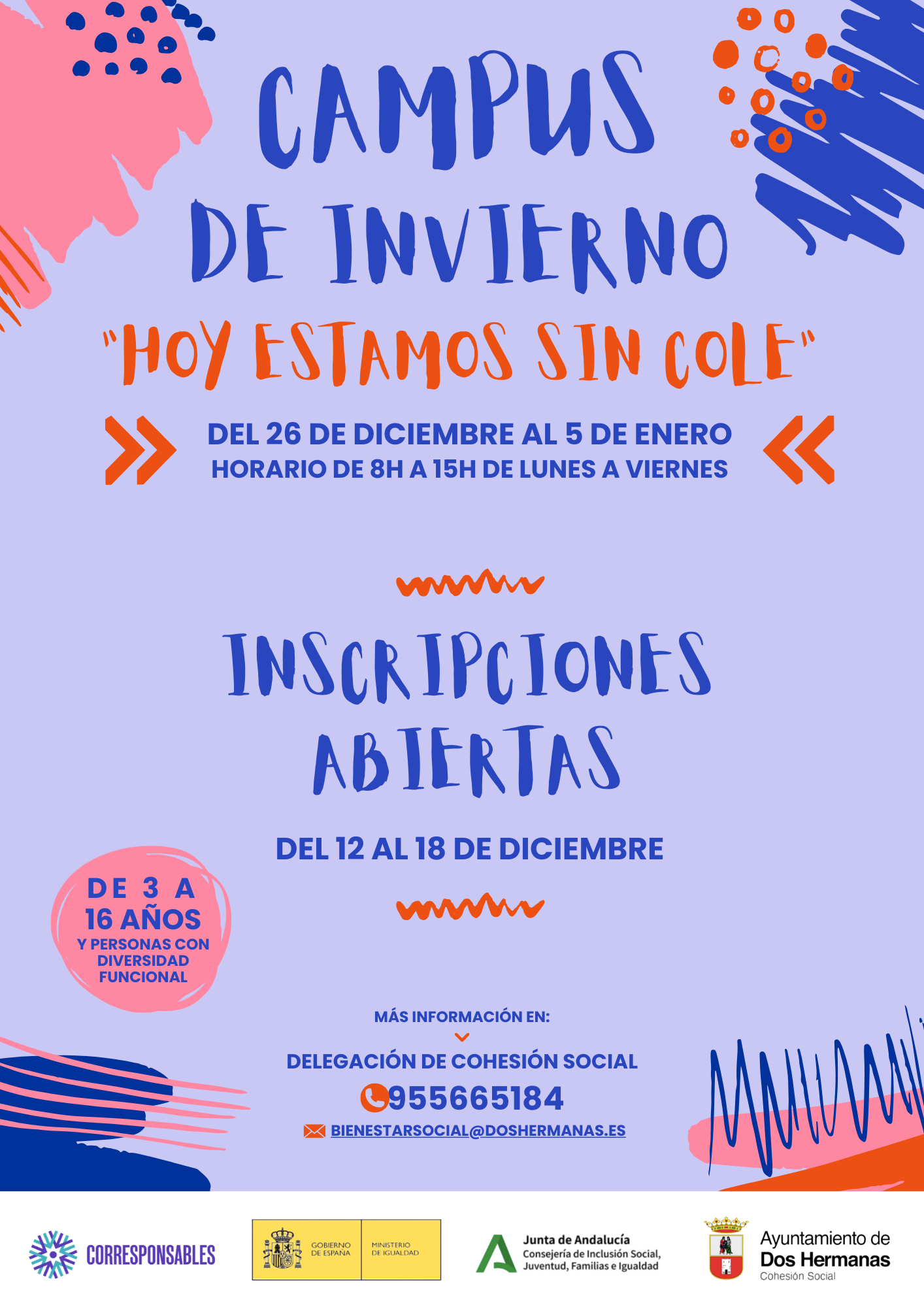 Campus Hoy estamos sin cole para el periodo navideño