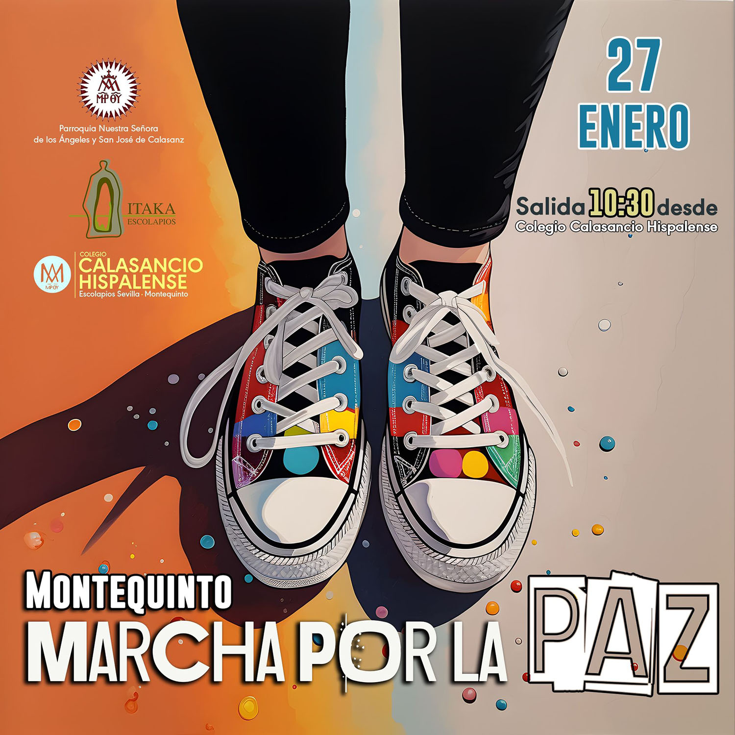 Primera Marcha por la Paz en la barriada de Montequinto