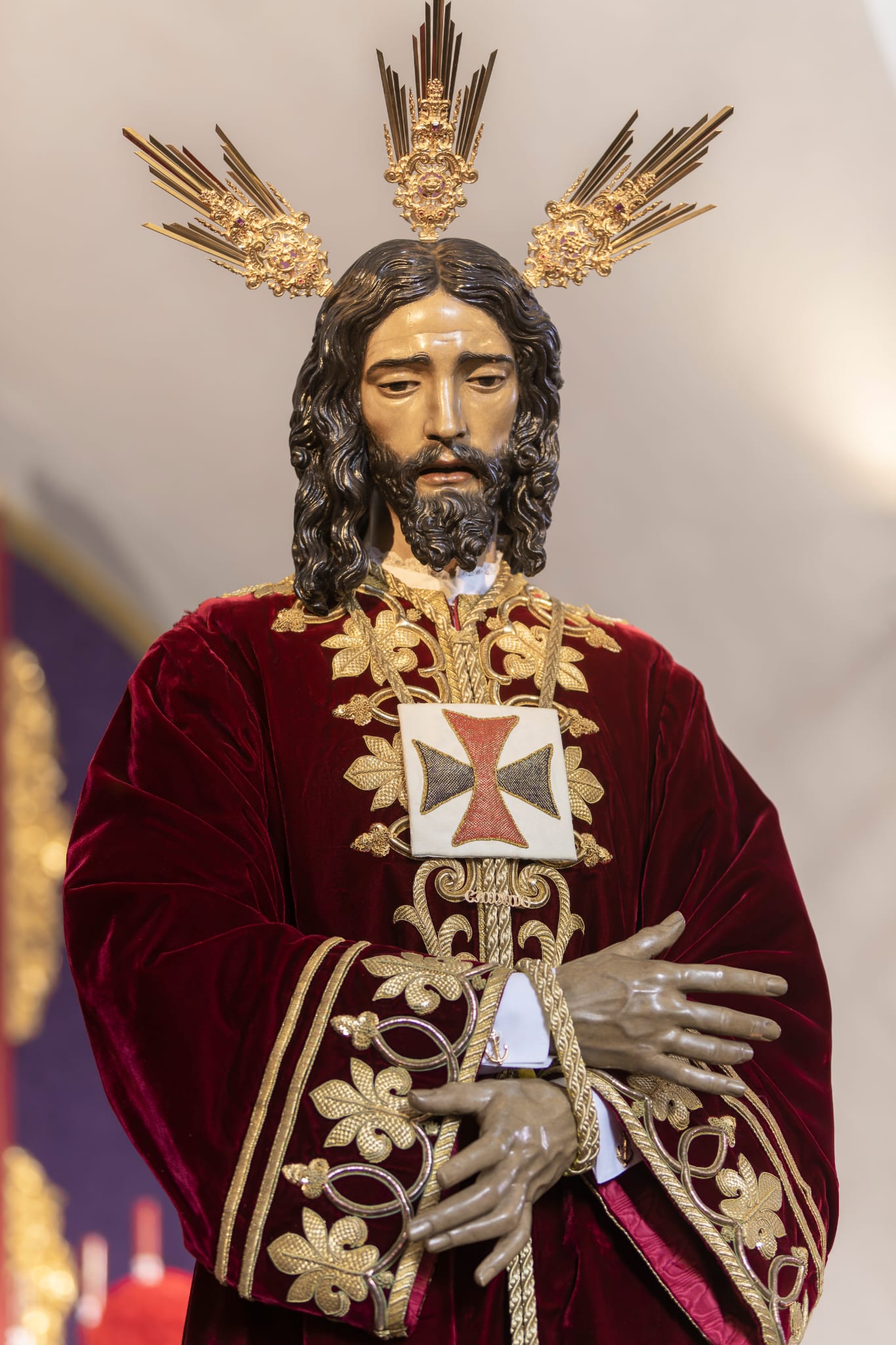 Recorrido de ida y vuelta del Cautivo el día del Vía Crucis del Consejo