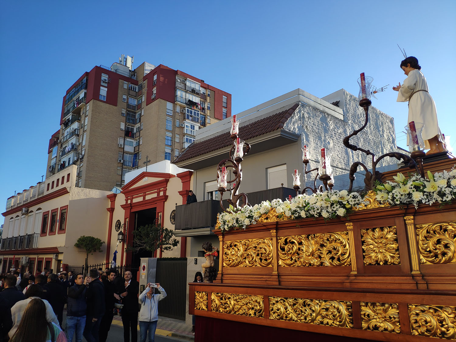 El paso del Humillado para la salida del Dulce Nombre de Jesús