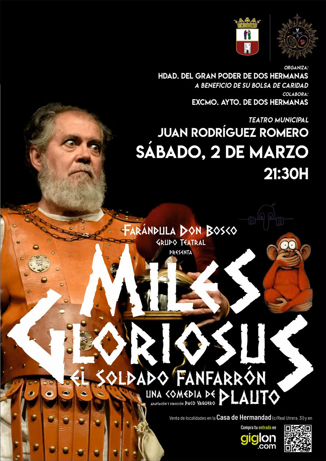 Miles Gloriosus en el teatro municipal a beneficio de Gran Poder
