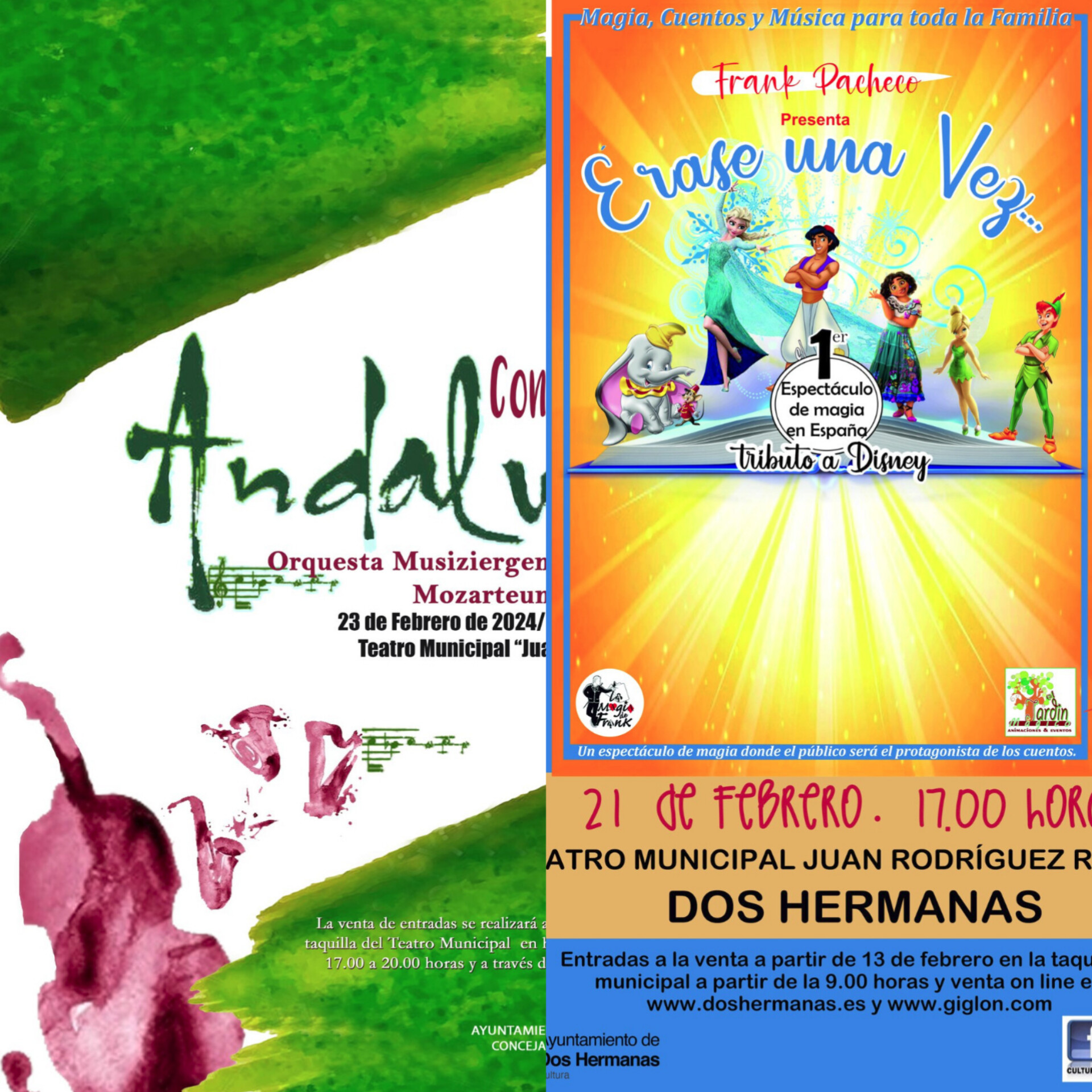 Próximos espectáculos a la venta en el teatro municipal