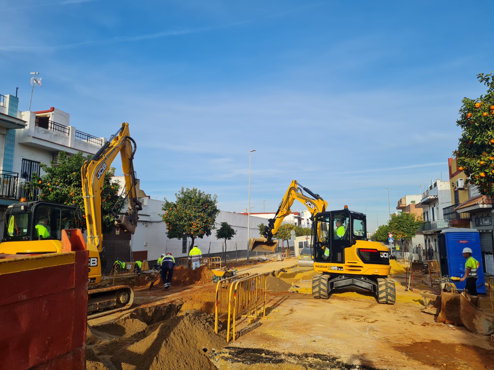 Las mejoras de abastecimiento y saneamiento concluyen en Real Utrera