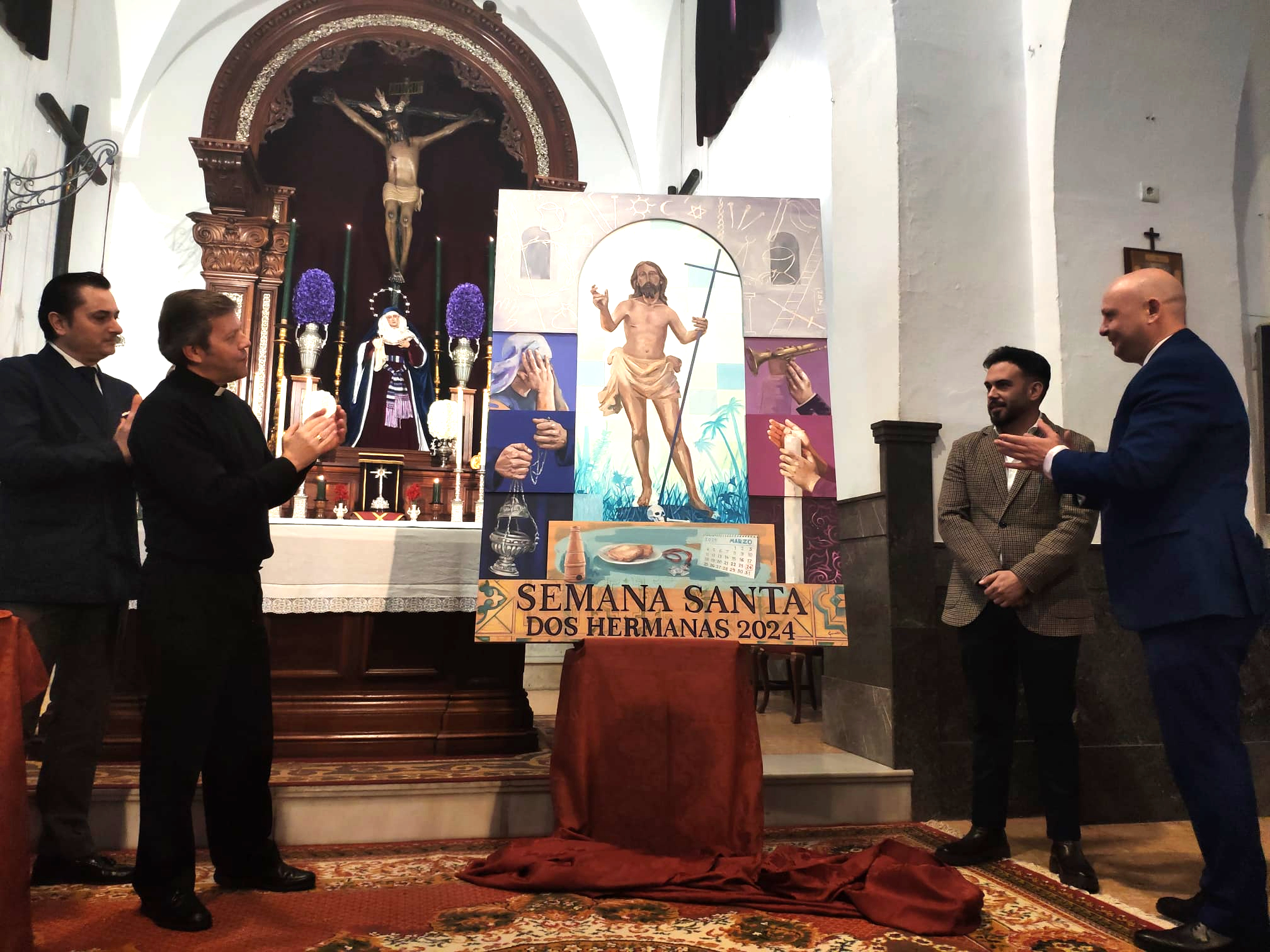 Un retablo de Cuaresma en el cartel de la Semana Santa 2024