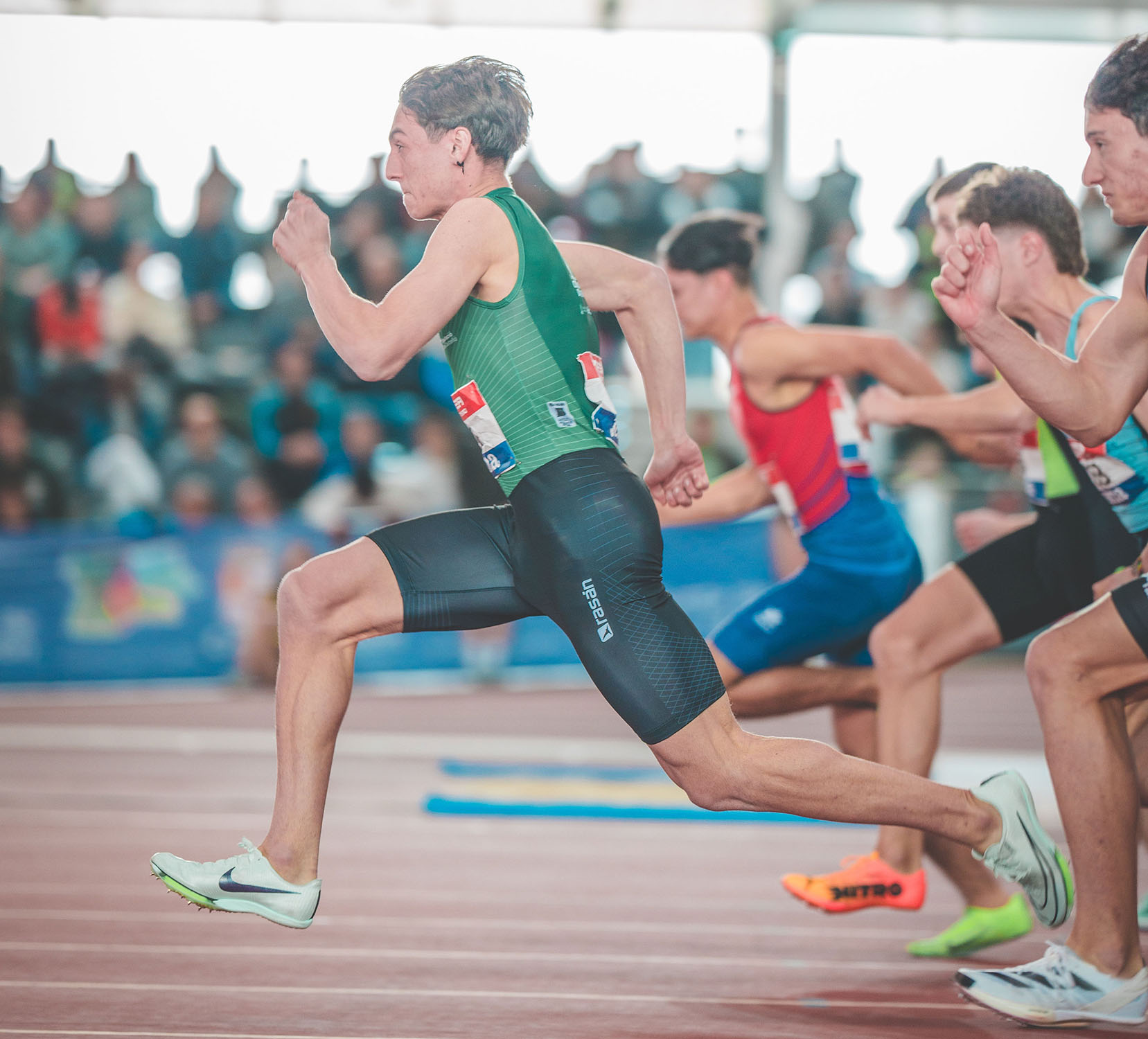 Carlos Dorado batió dos veces el récord de España sub 20 de 60 ml.