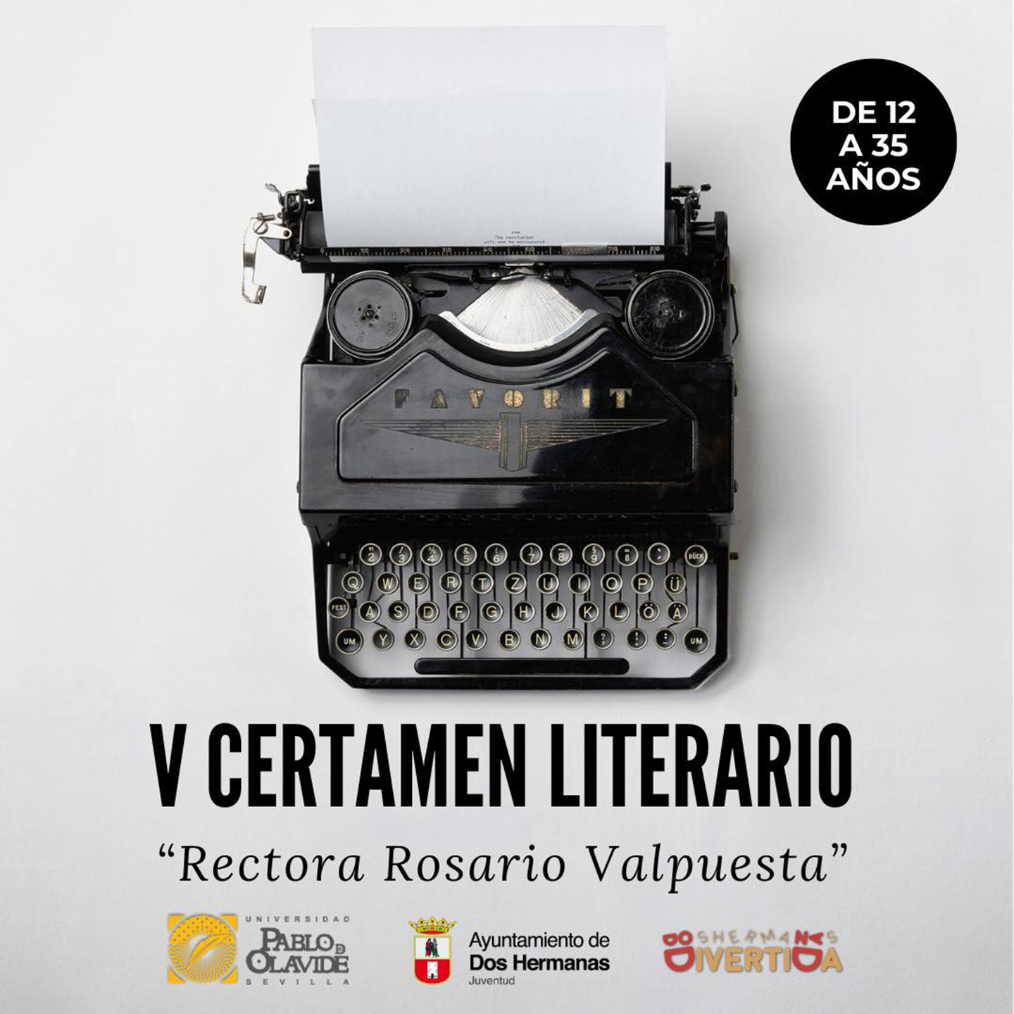 V Certamen Literario Rectora Rosario Valpuesta
