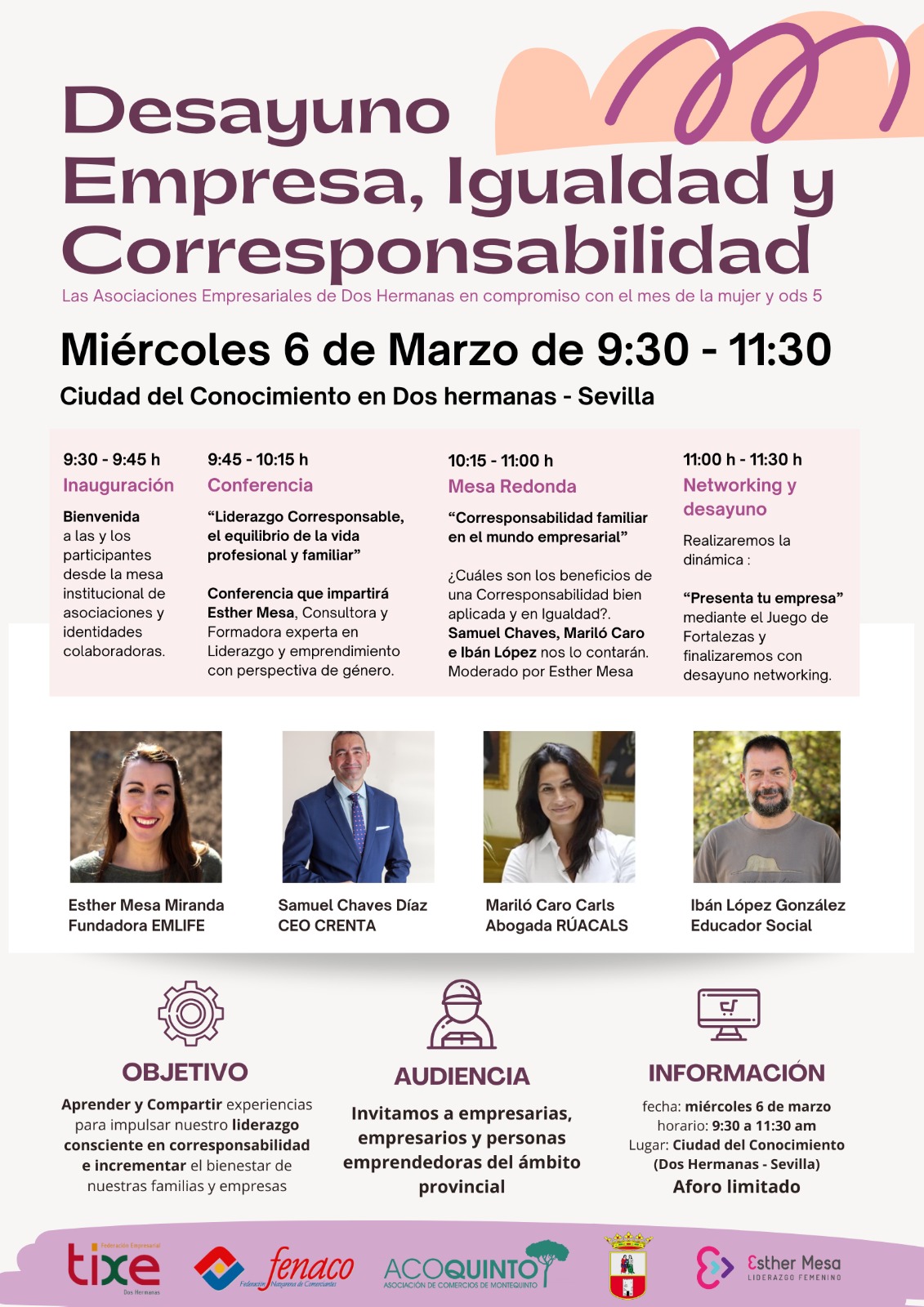 Igualdad y Corresponsabilidad en un desayuno de empresas
