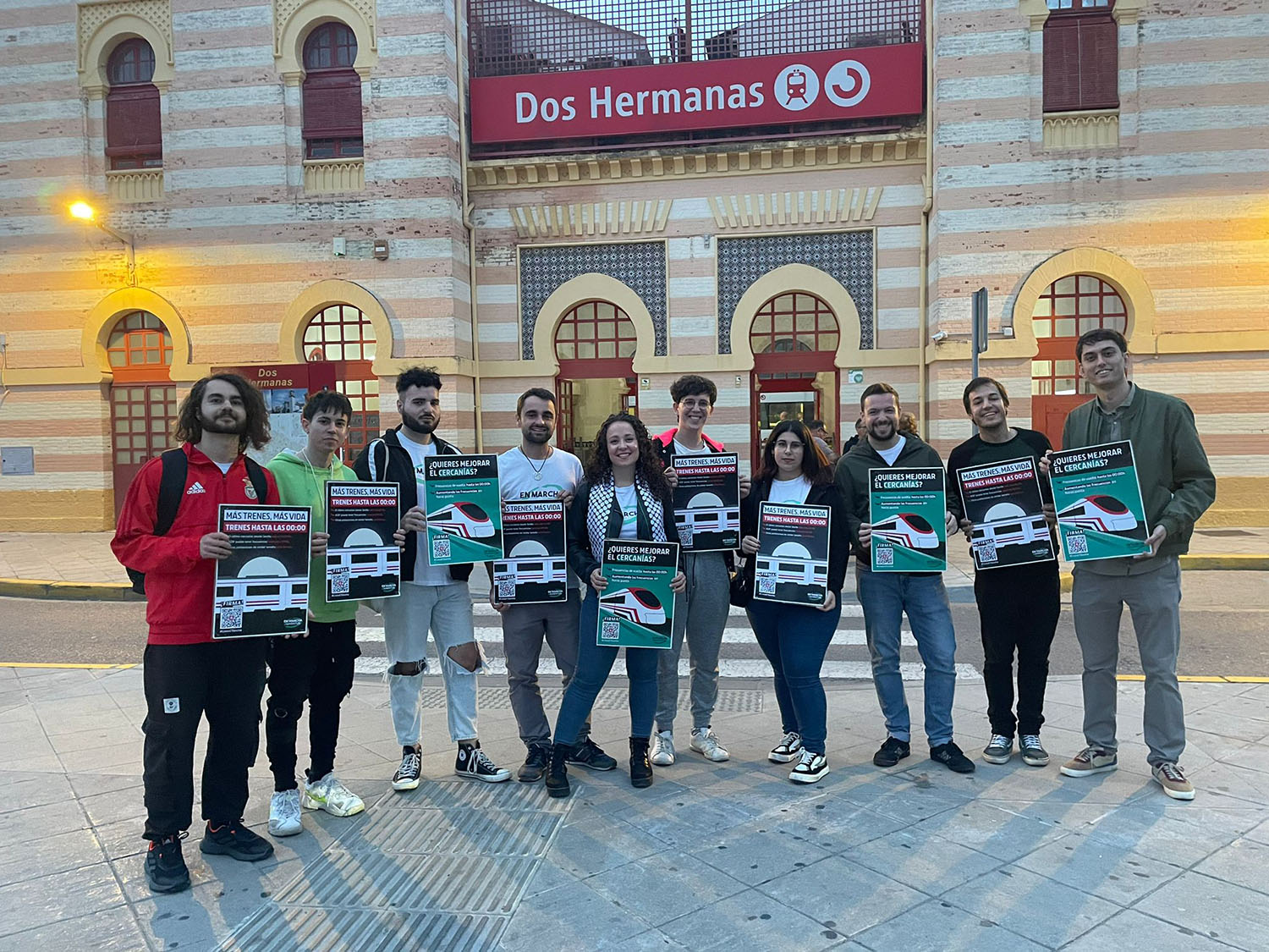 Nueva campaña de Juventud en Marcha sobre el servicio de Cercanías