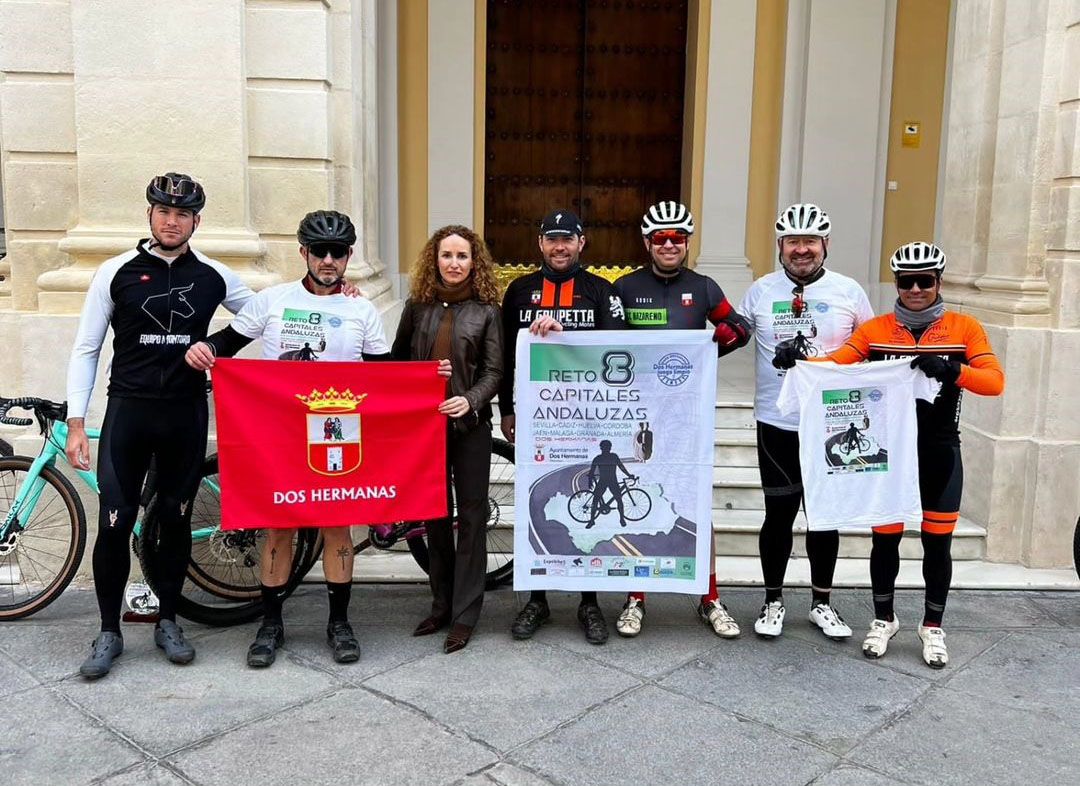 Primera ruta del reto ciclista 8 Capitales Andaluza completada