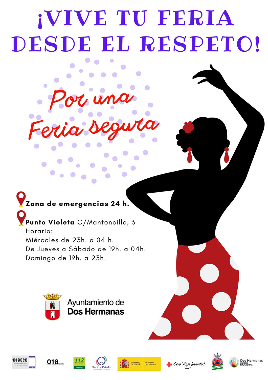 Punto Violeta fijo en una caseta de la Feria de Mayo 2024