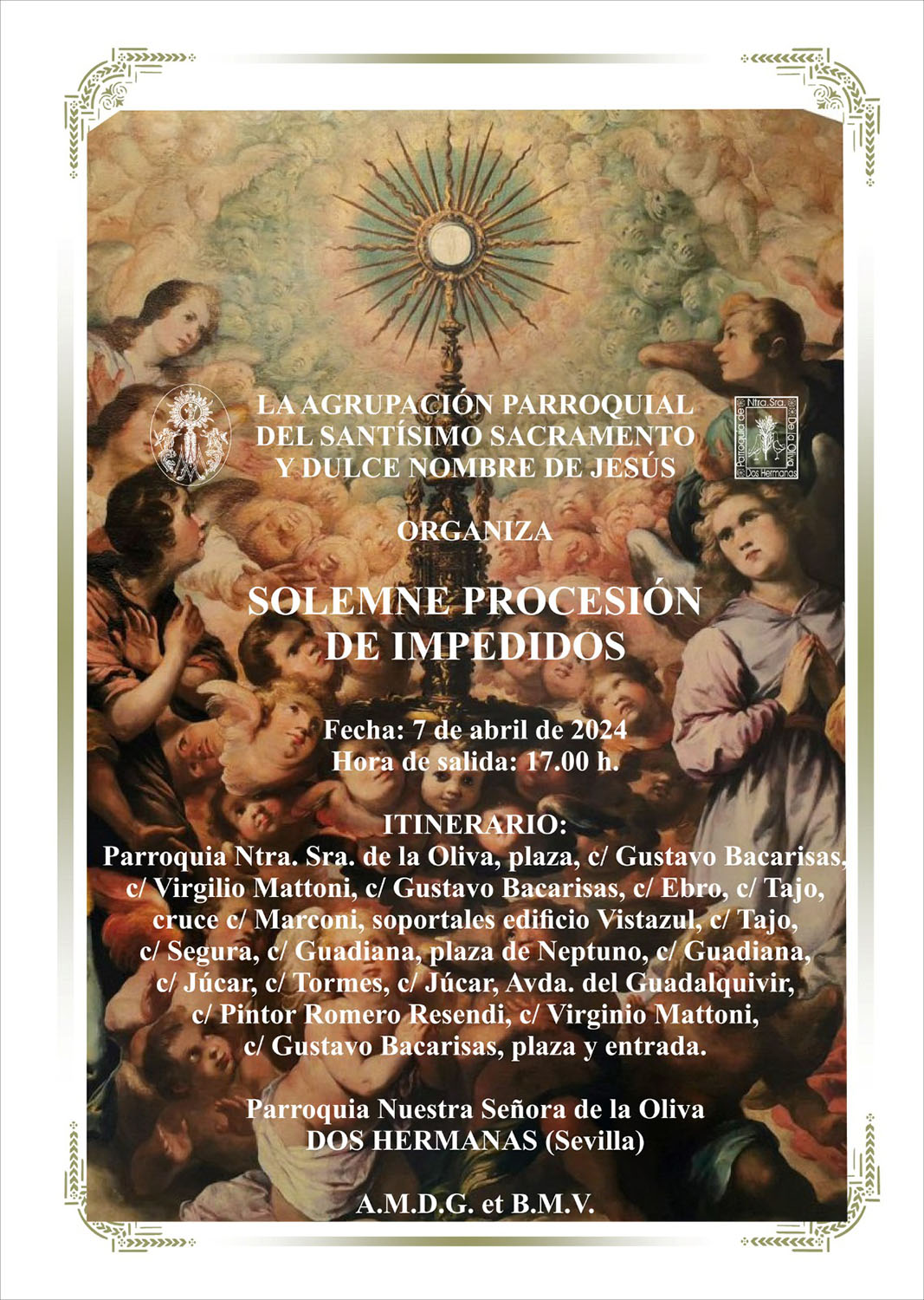 Procesión de Impedidos por la feligresía de La Oliva