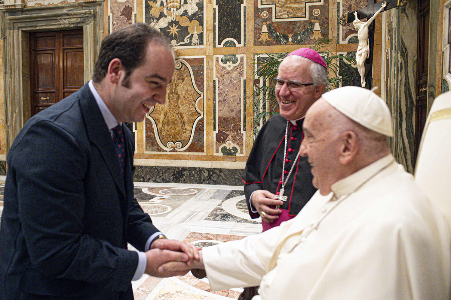 Juan de Dios Varela Rubio es recibido por el Papa Francisco
