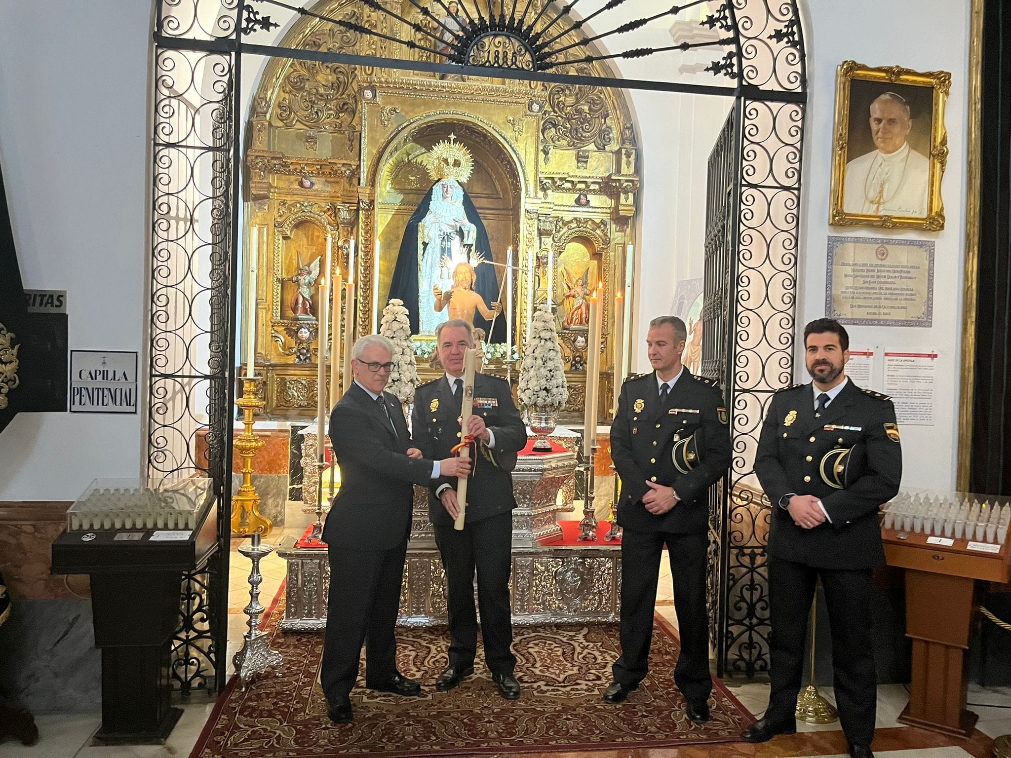 Cirio de la candelería de la Soledad para la Policía Nacional