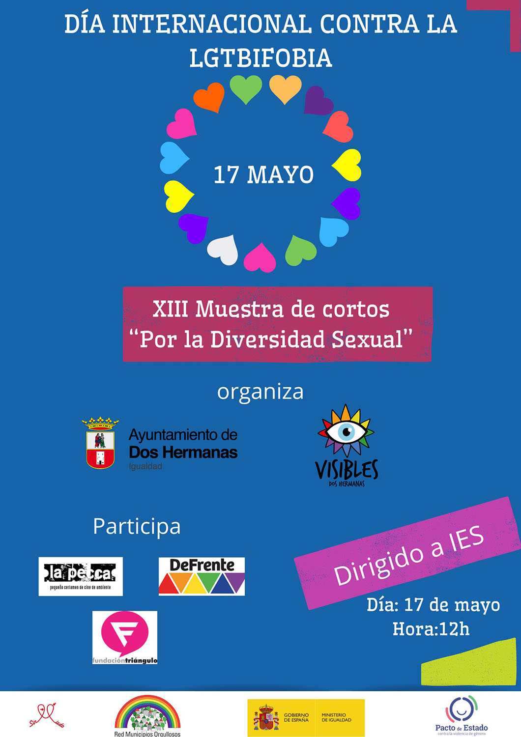 Día Internacional contra la LGTBIfobia con muestra de cortos