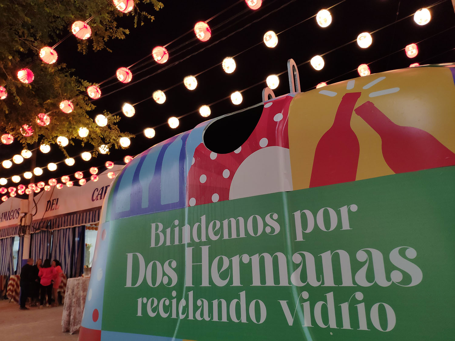El reciclaje de vidrio en la feria aumenta un 4,8% respecto a 2023