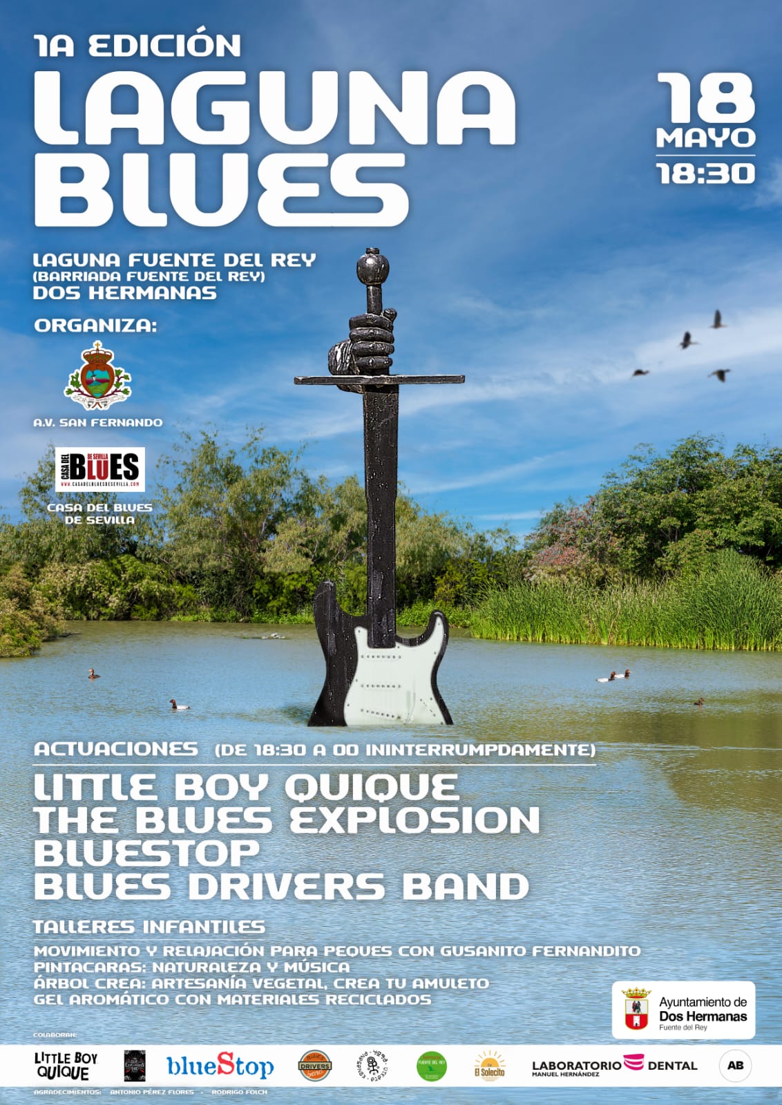 El primer festival Laguna Blues se celebra este sábado