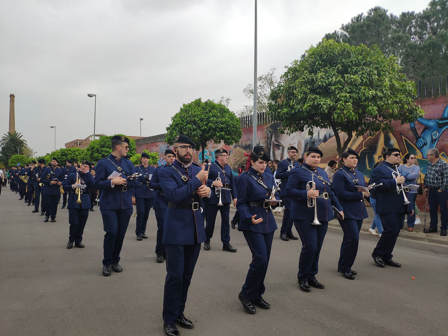 Agrupación Musical de Valme tras el Misterio de la Cena