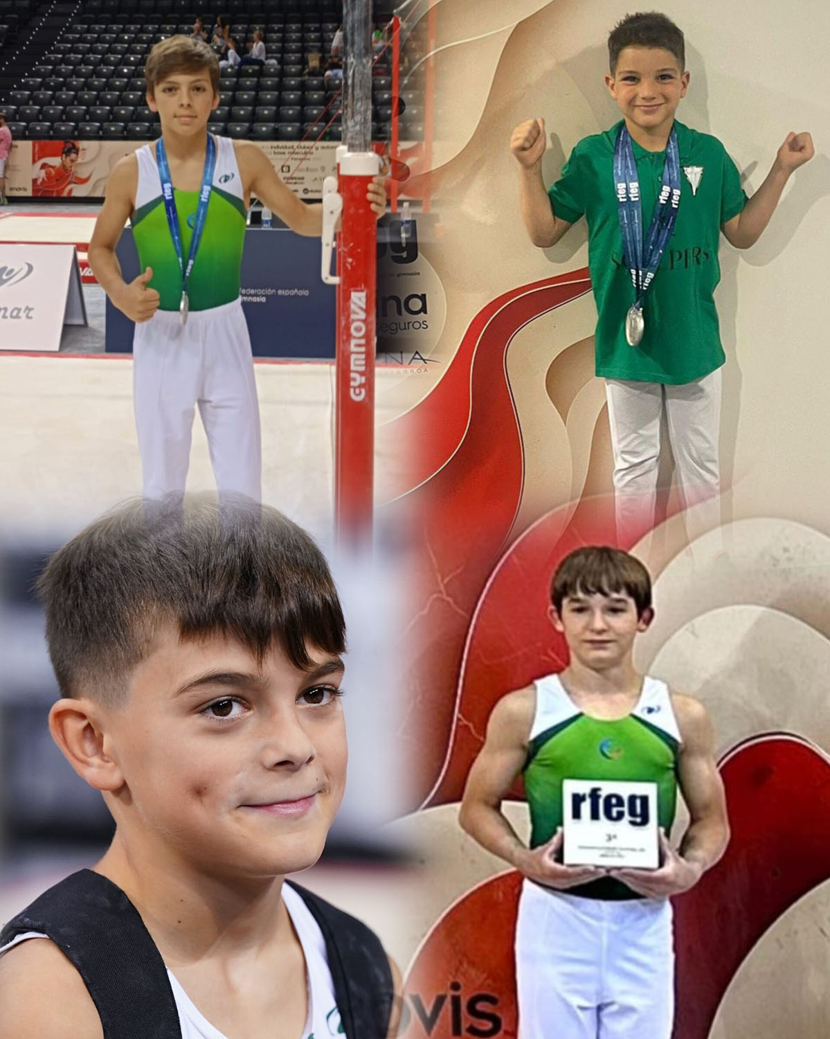 Nuevos logros de los gimnastas nazarenos en el Nacional