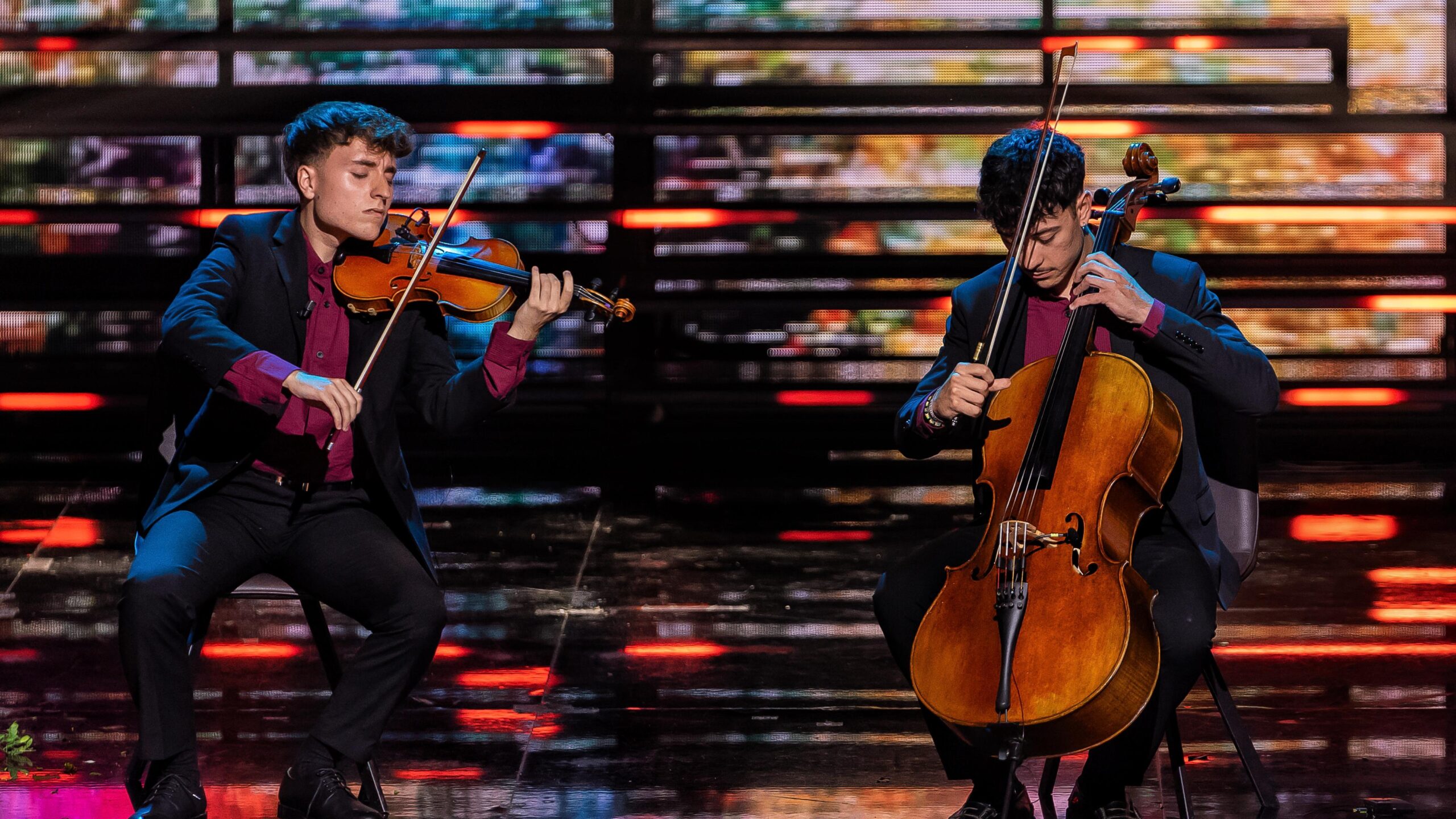 Dos nazarenos del cuarteto Isbilya en la final de Tierra de Talento