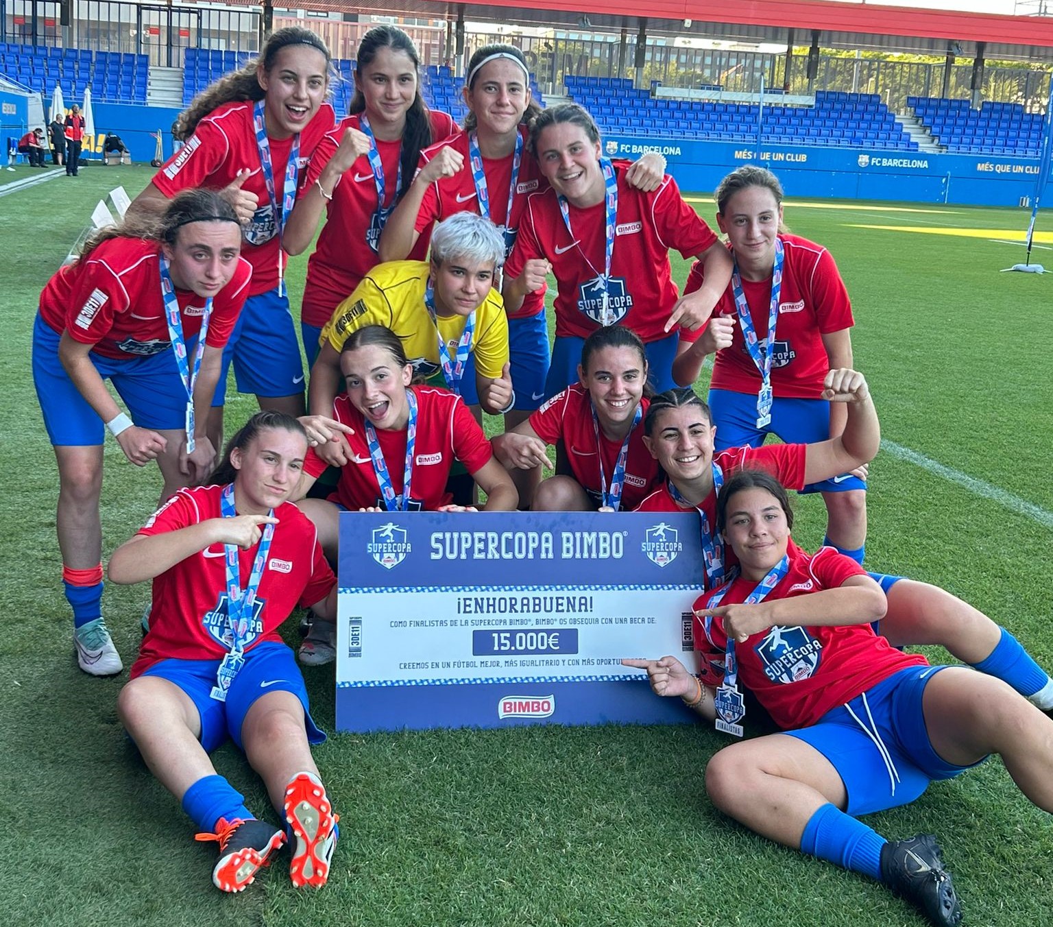 Subcampeonas de la Supercopa Bimbo de fútbol femenino