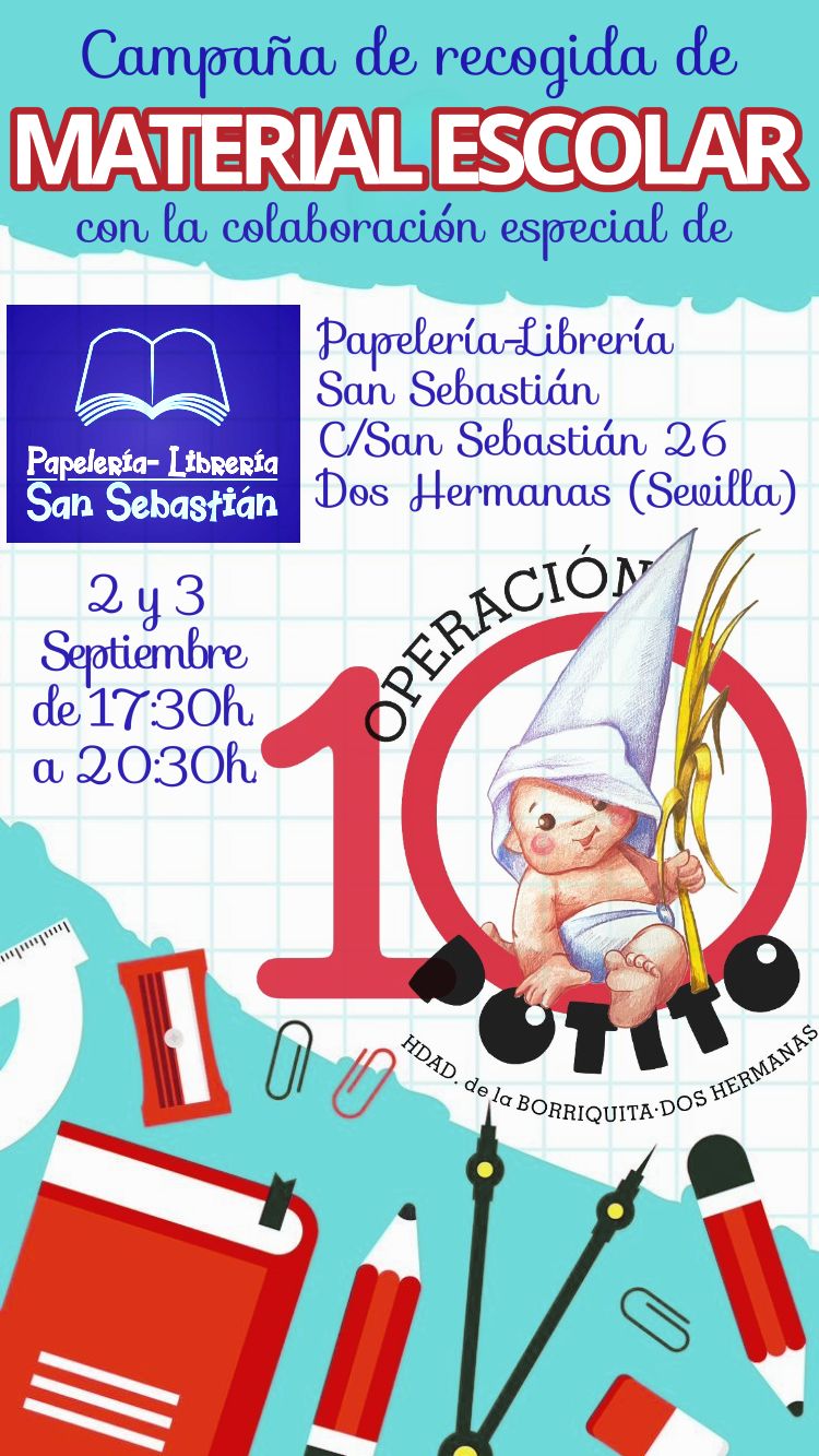Recogida de material escolar para la Operación Potito