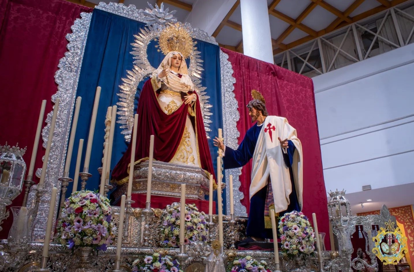 Cultos a la Virgen del Pilar en la parroquia de Montequinto