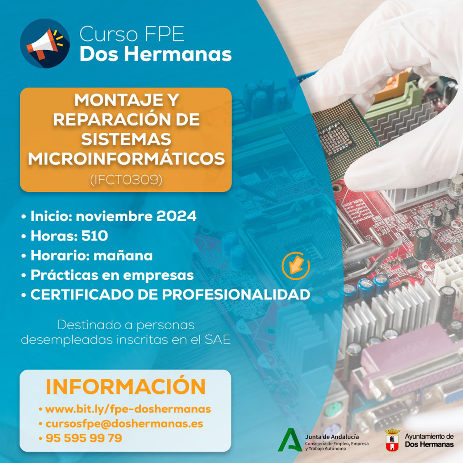 Abiertas las inscripciones de un curso del programa de FPE