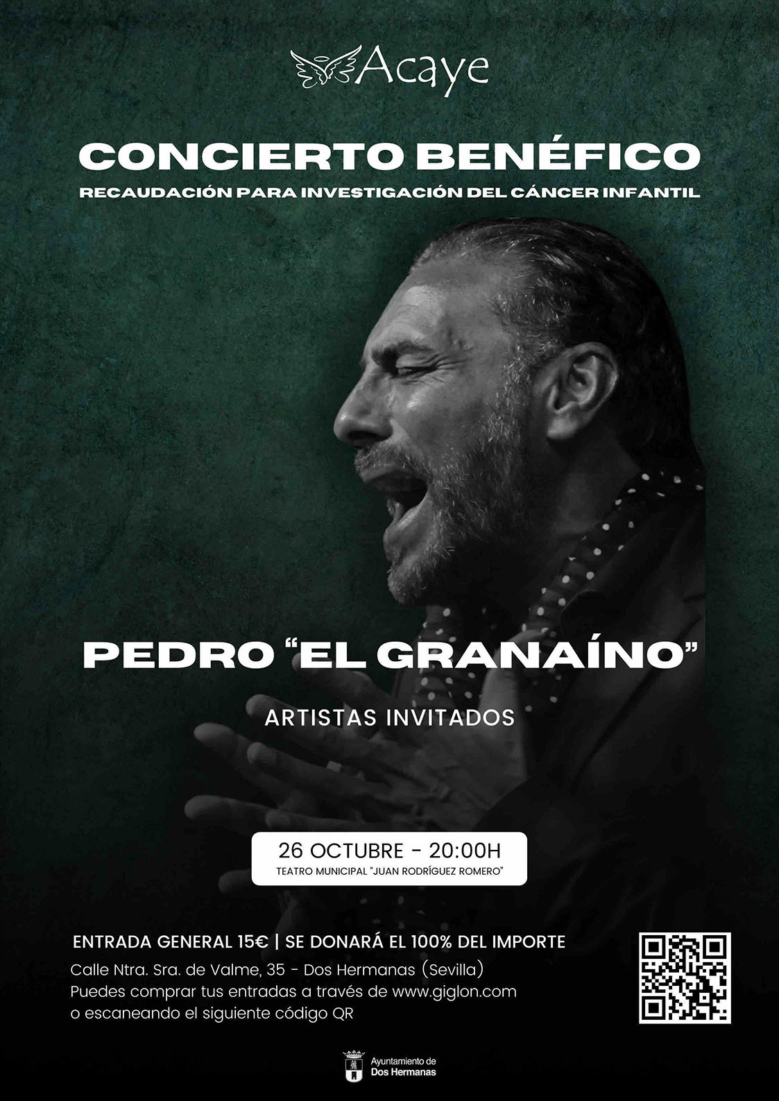 Espectáculo flamenco de Pedro El Granaíno en el teatro municipal