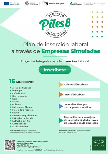 Proyecto PILES 8 para la inserción laboral de personas desempleadas