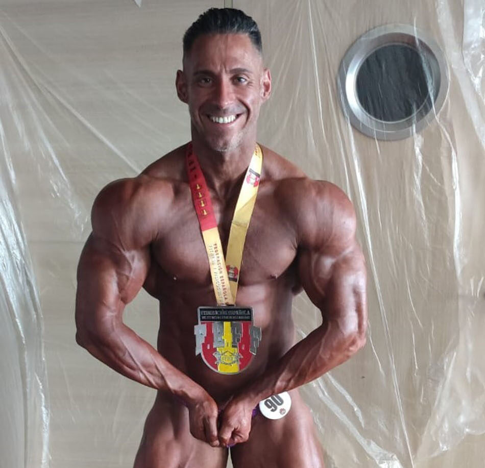 Alberto Jiménez, subcampeón de España de culturismo