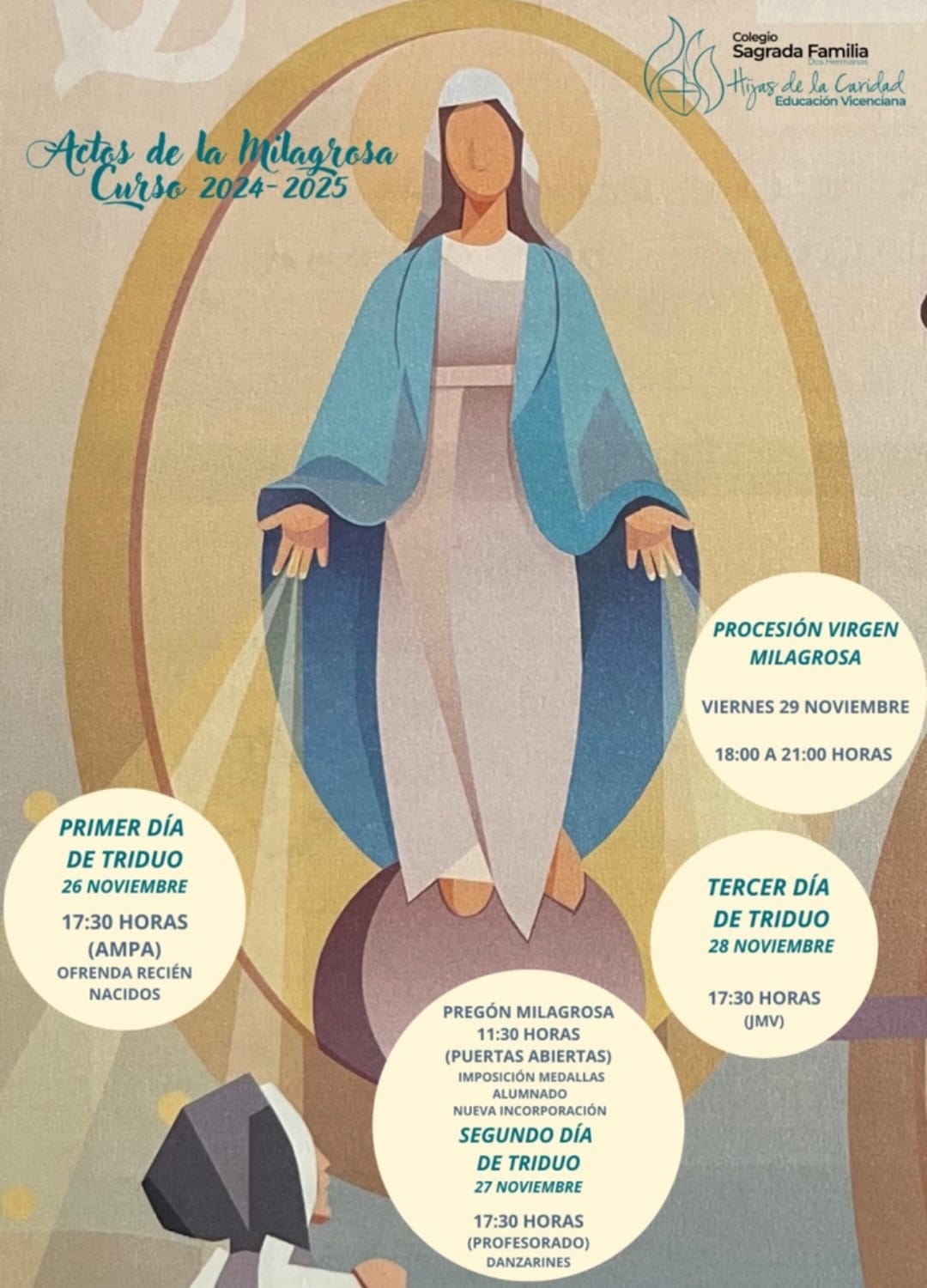 La Virgen Milagrosa procesiona este viernes